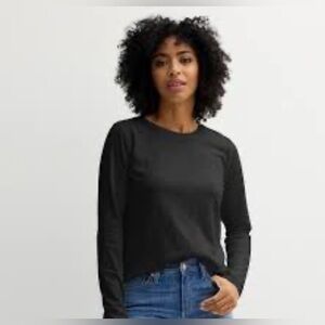 Sonoma Everyday Long Sleeve Crewneck Tee Size Large